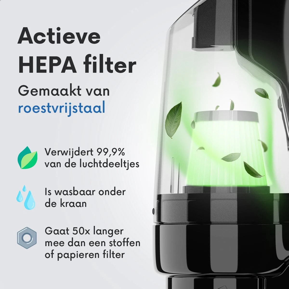 ROOMWARE® Handheld Thief A - Aspirateur à Main Compact Avec Filtre Lavable - Aspirateur à Main Sans Fil - Puissance D'aspiration 5.500PA - Zwart 7 ROOMWARE® Handheld Thief A - Aspirateur à Main Compact Avec Filtre Lavable - Aspirateur à Main Sans Fil - Puissance D'aspiration 5.500PA - Zwart – Image 5