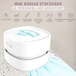 Mini Aspirateur De Bureau - Petit Aspirateur - Pour Clavier/bureau - Taille Mini - Aspirateur De Bureau - Rechargeable - Portable - Wit -Nettoyage Produits Boutique 1200x1200 615