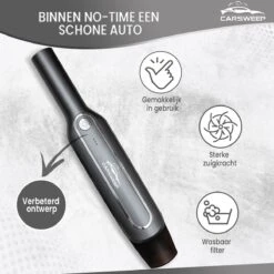 CarSweep - Aspirateur De Voiture Rechargeable - Aspirateur à Main - Aspirateur De Voiture - Petit Aspirateur - Convient Pour Dans La Voiture Et à La Maison -Nettoyage Produits Boutique 1200x1200 644