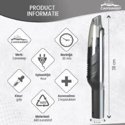 CarSweep - Aspirateur De Voiture Rechargeable - Aspirateur à Main - Aspirateur De Voiture - Petit Aspirateur - Convient Pour Dans La Voiture Et à La Maison -Nettoyage Produits Boutique 1200x1200 645