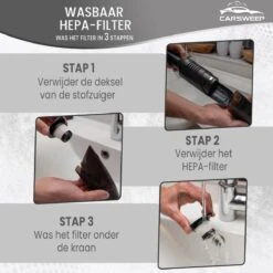 CarSweep - Aspirateur De Voiture Rechargeable - Aspirateur à Main - Aspirateur De Voiture - Petit Aspirateur - Convient Pour Dans La Voiture Et à La Maison -Nettoyage Produits Boutique 1200x1200 646