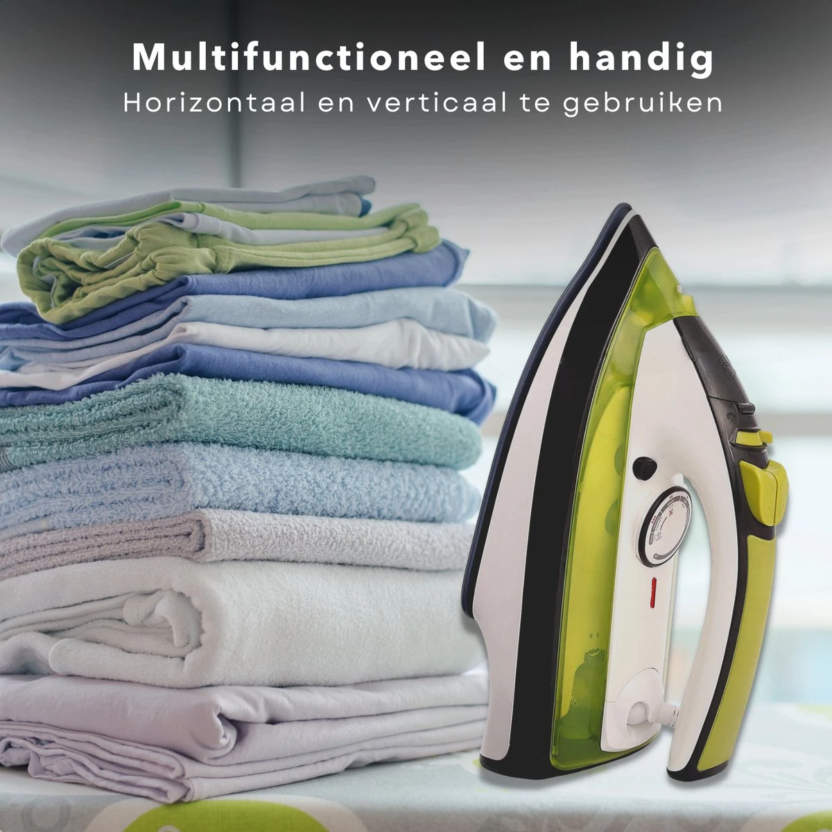 Fer à Vapeur Puissant Cheqo® - Semelle En Céramique - 2600 Watt - Filtre Anticalcaire - Anti-goutte - Nettoyage Automatique - Repassage - Fer - Vert 4 Fer à Vapeur Puissant Cheqo® - Semelle En Céramique - 2600 Watt - Filtre Anticalcaire - Anti-goutte - Nettoyage Automatique - Repassage - Fer - Vert – Image 2