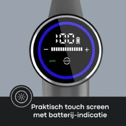 Dalmo VC8011 - Aspirateur Balai Sans Fil Avec Technologie Cyclone - Filtre HEPA - Siècle Des Lumières LED Et écran Tactile - Capteur De Poussière - Aspirateur Balai Sans Fil - 350 Watt / Argent -Nettoyage Produits Boutique 1200x1200 706