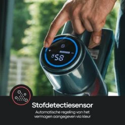 Dalmo VC8011 - Aspirateur Balai Sans Fil Avec Technologie Cyclone - Filtre HEPA - Siècle Des Lumières LED Et écran Tactile - Capteur De Poussière - Aspirateur Balai Sans Fil - 350 Watt / Argent -Nettoyage Produits Boutique 1200x1200 710