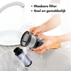 Aspirateur Best - Aspirateur Balai Sans Sac Sur Batterie - Aspirateur à Main Best-seller - Aspirateur à Main Avec Manche - Zwart - Blauw -Nettoyage Produits Boutique 1200x1200 717