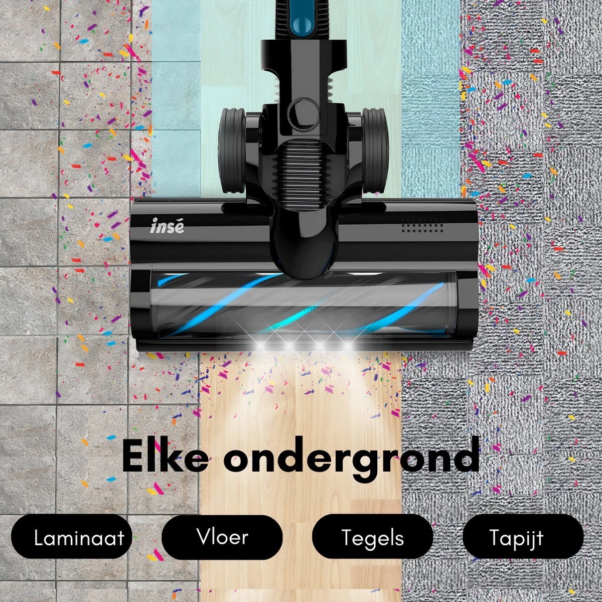 Aspirateur Balai RK Essentials 6 En 1 - Aspirateur Balai Sans Sac Sur Batterie - Best Seller Dustbuster - Aspirateur à Main Avec Poignée - Zwart - Blauw 6 Aspirateur Balai RK Essentials 6 En 1 - Aspirateur Balai Sans Sac Sur Batterie - Best Seller Dustbuster - Aspirateur à Main Avec Poignée - Zwart - Blauw – Image 4