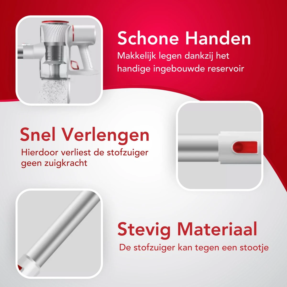 Aspirateur Sans Fil - Aspirateur Balai à Main - 3 En 1 - Siècle Des Lumières LED - 250 W - Rechargeable - Cadeau Vaderdag 5 Aspirateur Sans Fil - Aspirateur Balai à Main - 3 En 1 - Siècle Des Lumières LED - 250 W - Rechargeable - Cadeau Vaderdag – Image 3