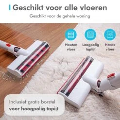 Aspirateur Sans Fil QuickDays® - Aspirateur Balai 4 En 1 Et Voleur à Main - 170 W - Puissance D'aspiration De 15 000 Pa - Sans Fil - Sans Sac - Rechargeable - Avec Support Mural -Nettoyage Produits Boutique 1200x1200 769