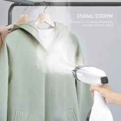 DODOCOOL Défroisseur à Vapeur Pour Vêtements 2000 W Avec écran LCD, 2 Réglages De Vapeur, Défroisseur à Vapeur Vertical Et Horizontal, Chauffage Rapide 20 S, Grand Réservoir D'eau Amovible De 350 Ml 14 DODOCOOL Défroisseur à Vapeur Pour Vêtements 2000 W Avec écran LCD, 2 Réglages De Vapeur, Défroisseur à Vapeur Vertical Et Horizontal, Chauffage Rapide 20 S, Grand Réservoir D'eau Amovible De 350 Ml -Nettoyage Produits Boutique 1200x1200 80