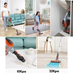 Aspirateur Best - Aspirateur Balai Sans Sac Sur Batterie - Aspirateur à Main Best Seller - Aspirateur à Main Avec Manche - 22 KPA - Rouge -Nettoyage Produits Boutique 1200x1200 820