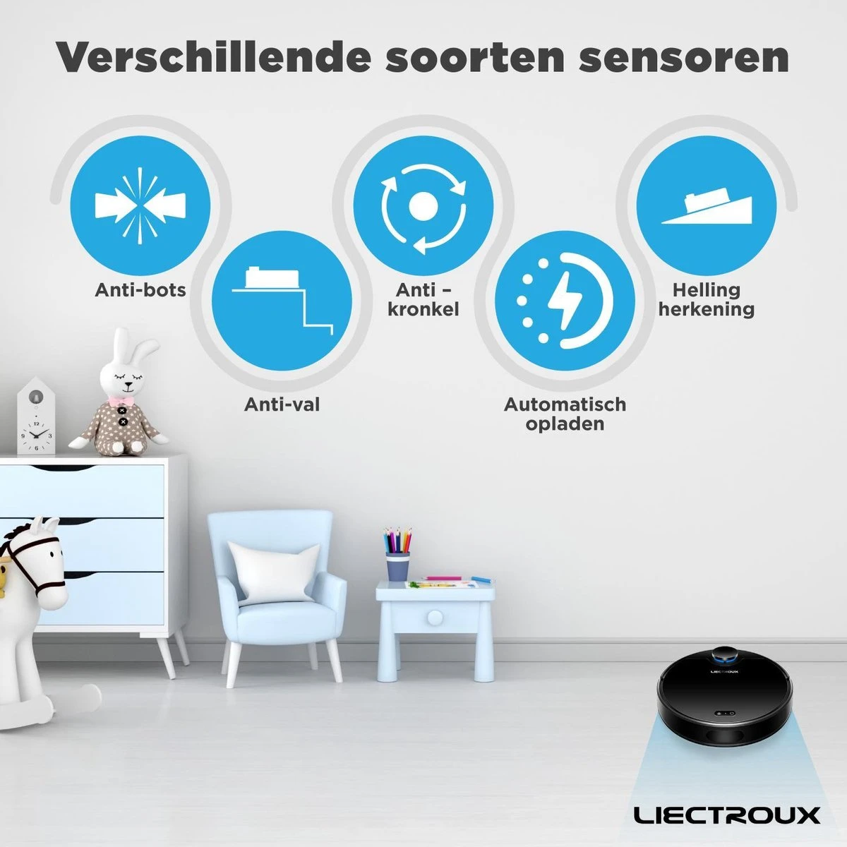 Robot Laveur Liectroux Avec Contrôle D'application - 3000Pa - Robot Aspirateur Avec Fonction De Nettoyage - Système De Nettoyage - Mop - Aspirateur Robot 7 Robot Laveur Liectroux Avec Contrôle D'application - 3000Pa - Robot Aspirateur Avec Fonction De Nettoyage - Système De Nettoyage - Mop - Aspirateur Robot – Image 5