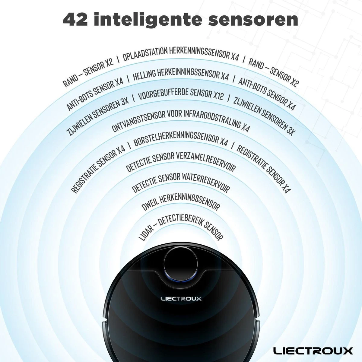 Robot Laveur Liectroux Avec Contrôle D'application - 3000Pa - Robot Aspirateur Avec Fonction De Nettoyage - Système De Nettoyage - Mop - Aspirateur Robot 16 Robot Laveur Liectroux Avec Contrôle D'application - 3000Pa - Robot Aspirateur Avec Fonction De Nettoyage - Système De Nettoyage - Mop - Aspirateur Robot – Image 14