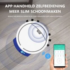 Robot Aspirateur RS300 - Système De Nettoyage - Robot Aspirateur - 2800PA - Y Compris L'application Et La Télécommande -Nettoyage Produits Boutique 1200x1200 863