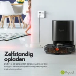 Aspirateur Robot Kyvol Cybovac S31 Avec Station De Charge Et Fonction De Nettoyage - Zwart/ électrique / Automatique / Avec Application / Se Vide / Smart -Nettoyage Produits Boutique 1200x1200 865