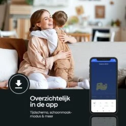 Dalmo BX5 - Aspirateur Robot Avec Fonction De Nettoyage Et Programmation Horaire - Puissance D'aspiration De 2800 Pa - Charge Automatique - Design Intelligente - Application Et Télécommande - 59dB / Zwart -Nettoyage Produits Boutique 1200x1200 875