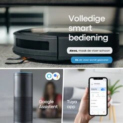 Dalmo BX5 - Aspirateur Robot Avec Fonction De Nettoyage Et Programmation Horaire - Puissance D'aspiration De 2800 Pa - Charge Automatique - Design Intelligente - Application Et Télécommande - 59dB / Zwart -Nettoyage Produits Boutique 1200x1200 876