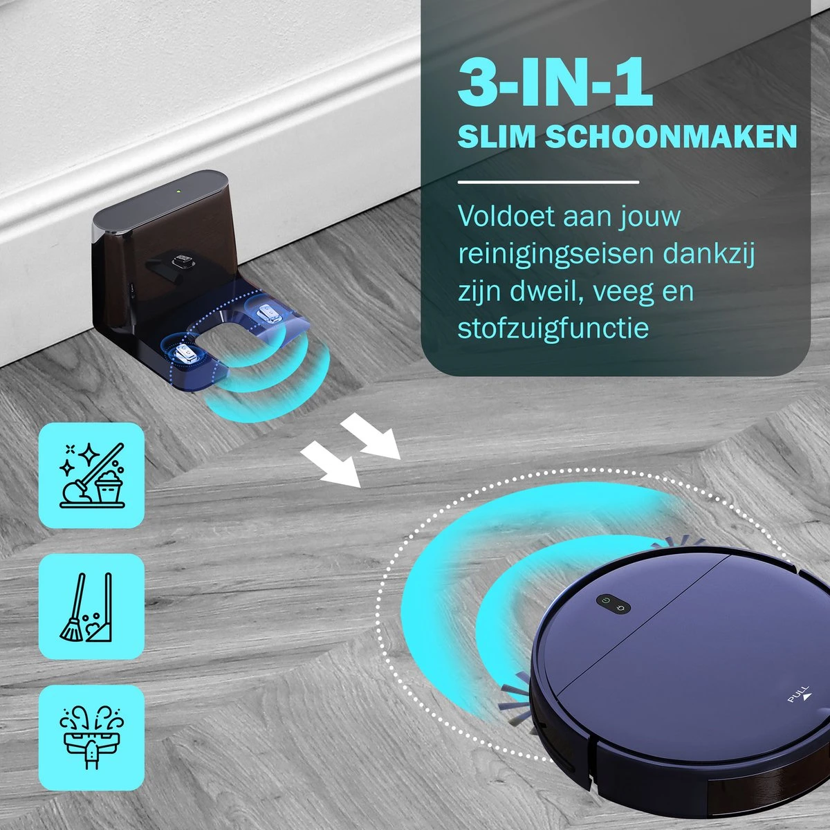 Aspirateur Robot Avec Fonction De Nettoyage - Aspirateur Robot Avec Application - Robot Aspirateur - Aspirateur Sans Fil - Robot De Nettoyage - Voleur à Main 7 Aspirateur Robot Avec Fonction De Nettoyage - Aspirateur Robot Avec Application - Robot Aspirateur - Aspirateur Sans Fil - Robot De Nettoyage - Voleur à Main – Image 5