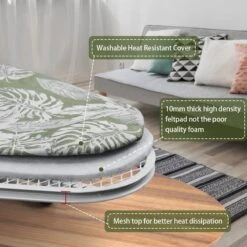 Petite Planche à Repasser Avec Repose-Fer, Table à Repasser De Table Avec Housse Résistante à La Chaleur, Design Compact Et Léger, Blanc, 32x82cm -Nettoyage Produits Boutique 1200x1200 91