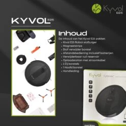 Aspirateur Robot Kyvol E25 - Fonction De Nettoyage/ Station De Charge/ Cartographie Smart / Zwart/ Chargement Automatique/ Alexa, Google Pris En Charge/ 3 Positions/ Auto-direction -Nettoyage Produits Boutique 1200x1200 936