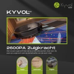 Aspirateur Robot Kyvol E25 - Fonction De Nettoyage/ Station De Charge/ Cartographie Smart / Zwart/ Chargement Automatique/ Alexa, Google Pris En Charge/ 3 Positions/ Auto-direction -Nettoyage Produits Boutique 1200x1200 937