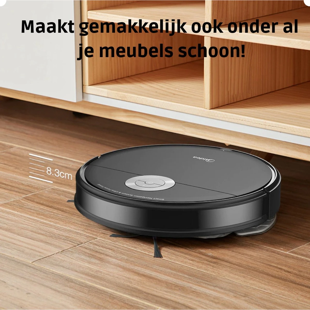 Robot Aspirateur - Robot Aspirateur Avec Station De Charge - Robot Aspirateur Pour Animaux Domestiques De Compagnie - Robot Aspirateur Avec Fonction De Nettoyage - Incl App Et Télécommande - Wit 15 Robot Aspirateur - Robot Aspirateur Avec Station De Charge - Robot Aspirateur Pour Animaux Domestiques De Compagnie - Robot Aspirateur Avec Fonction De Nettoyage - Incl App Et Télécommande - Wit – Image 13