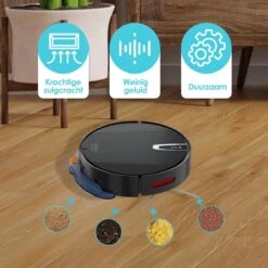 Looki® 3-en-1 Avec Fonction De Nettoyage Et Contrôle D'application - Aspirateur Robot Sans Fil - IOS Et Android - Automatique - Avec Station De Charge - 45DB - Zwart 27 Looki® 3-en-1 Avec Fonction De Nettoyage Et Contrôle D'application - Aspirateur Robot Sans Fil - IOS Et Android - Automatique - Avec Station De Charge - 45DB - Zwart -Nettoyage Produits Boutique 1200x1200 985
