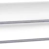 2x Porte-serviettes De Salle De Bain Argenté Double Barre 57 Cm - Zeller - Accessoires De Accessoires De Salle De Bain - Séchoirs De Porte - Handdoeken Suspendues - Porte-serviettes -Nettoyage Produits Boutique 1200x502
