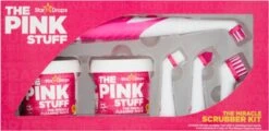 The Pink Stuff The Miracle Scrubber Kit + Crème Cleaner 500 Ml + Pâte Nettoyante 500 Grammes + Spray Multi -Nettoyant 750 Ml -Nettoyage Produits Boutique 1200x583 1
