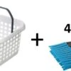 Prohobtools Panier à Pinces à Linge Blanc + Épingles à Linge à Linge 48 Pièces - Plateau à Pinces à Linge - Sac à Pinces à Linge - Panier à Pinces à Linge - Épingles à Linge à Linge En Plastique -Nettoyage Produits Boutique 1200x592