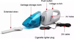 Maxium - Aspirateur à Main - Aspirateur De Voiture - Humide - Droog - Aspirateur à Main - 65 W - Wit - Cordon Inclus - Aspirateur à Main - Léger -Nettoyage Produits Boutique 1200x639