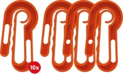 French Fashion - Easypegs® Pinces à Linge Durables - 10 Pièces - Ergonomiquement Responsable : Le Serrage Appartient Au Passé ! – Extra Large - Oranje