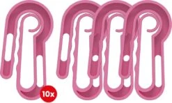 French Fashion - Easypegs® Pinces à Linge Durables - 10 Pièces - Ergonomiquement Responsable : Le Serrage Appartient Au Passé ! – Extra Large - Rose