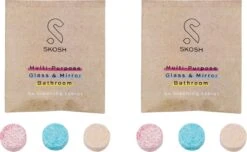 Skosh Mix Pastilles De Nettoyage - 2 X 3 Pièces - Nettoyant Tout Usage, Salle De Salle De Bain Et Sanitaires, Glas & Miroir