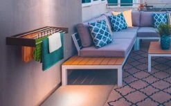 Homestic© Séchoir Pliable Moyen - Longueur De Séchage 3,5 M - Medium à Wasrek Universel Pour Salle De Bain/ Jardin/Chambre/Balcon - Aluminium - Cappuccino -Nettoyage Produits Boutique 1200x742