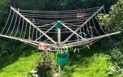 Corde à Linge à Noyau En Acier De 60 M, Durable Avec 2 Tendeurs, Jardin, Camping, Sèche-linge, Ligne De Remplacement, Noyau En Acier, Extra Fort, Long, Cordon Extérieur En PVC, Transparent -Nettoyage Produits Boutique 1200x753 1