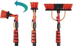 ®Qz - Manche Télescopique Avec Brosse - Set De 6 Pièces - Kit De Nettoyage De Vitres - Kit De Nettoyage De Panneaux Solaires - Extensible Jusqu'à 4,6 M - Avec Distributeur De Savon -Nettoyage Produits Boutique 1200x761 1