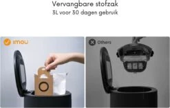 IMOU Robot Aspirateur Avec Station De Recharge - Robot Aspirateur Avec Fonction De Nettoyage - Robot Aspirateur 30 Jours Hands Libres - Zwart -Nettoyage Produits Boutique 1200x763