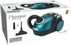 Sacs D'aspirateur Bestron Avec Sac, Ensemble à Prix Réduit Comprenant 20x Sacs D'aspirateur, Tube Télescopique De 94 Cm Et Rayon D'action De 7,5 M, Avec HEPA12 Lavable Et Microfiltre, Couleur : Bleu -Nettoyage Produits Boutique 1200x765 2