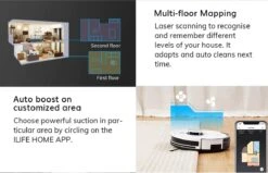 Ilife - Aspirateurs Robot - Aspirateur Robot Avec Fonction De Nettoyage - Aspirateurs - Aspirateur Sans Sac - Aspirateur Sans Fil - Aspirateur Intelligent -Nettoyage Produits Boutique 1200x772