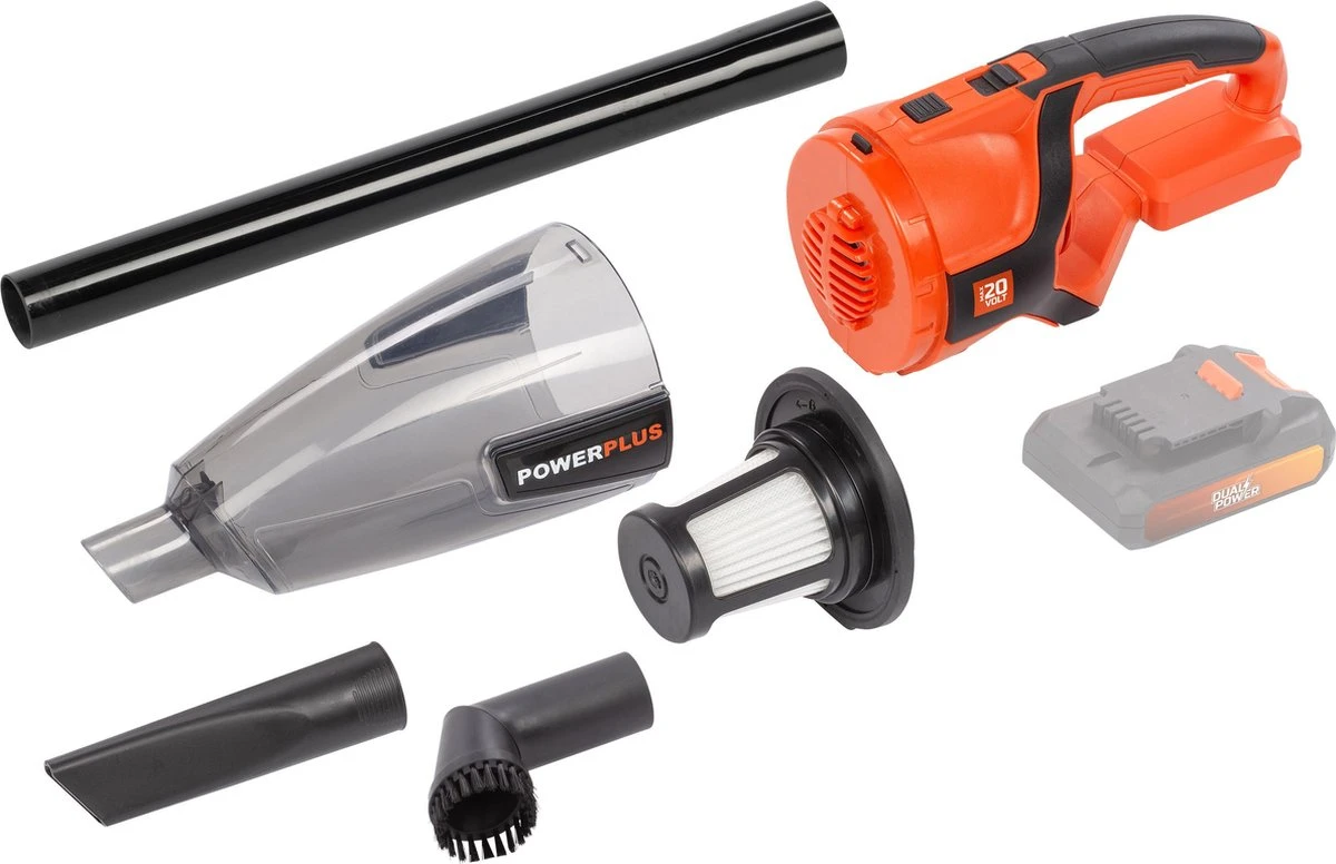 Powerplus Dual Power POWDP6030 Aspirateur à Main / Voleur à Main - 20V - Incl. Accessoires - HT Batterie Et Chargeur 11 Powerplus Dual Power POWDP6030 Aspirateur à Main / Voleur à Main - 20V - Incl. Accessoires - HT Batterie Et Chargeur – Image 9