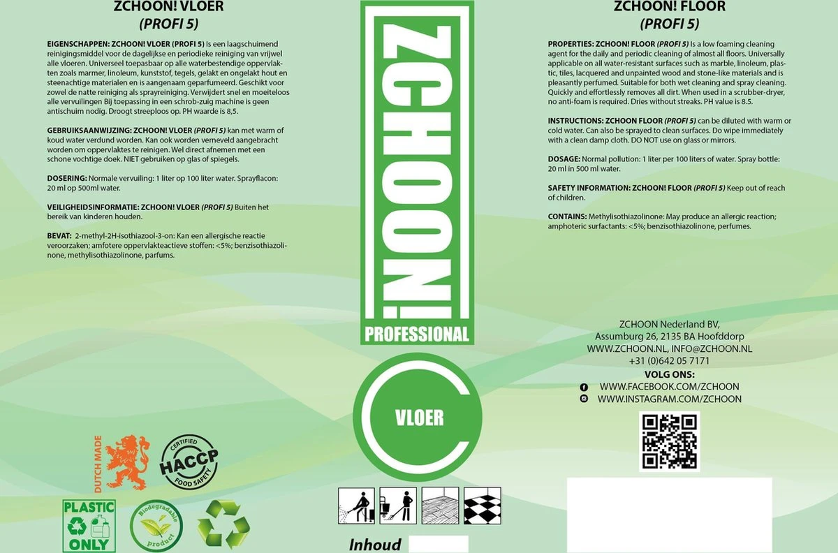 Clean - Profi 5 - Marbre - Nettoyant Pour Sols - Professionnel - Biodégradable - Parfum Merveilleux 5 Clean - Profi 5 - Marbre - Nettoyant Pour Sols - Professionnel - Biodégradable - Parfum Merveilleux – Image 3