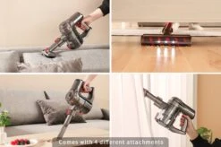 Swiss Pro+ | Aspirateur Balai V12 Sans Fil - Aspirateur à Main - Voleur à Main - Aspirateur De Voiture - Sans Fil - Sans Sac - Rechargeable - Respectueux De L'environnement | Avec Fonction Turbo -Nettoyage Produits Boutique 1200x799 40