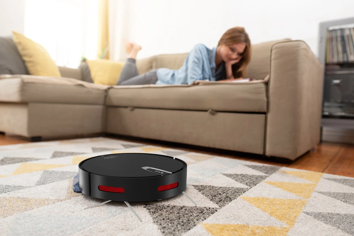 Looki® 3-en-1 Avec Fonction De Nettoyage Et Contrôle D'application - Aspirateur Robot Sans Fil - IOS Et Android - Automatique - Avec Station De Charge - 45DB - Zwart 17 Looki® 3-en-1 Avec Fonction De Nettoyage Et Contrôle D'application - Aspirateur Robot Sans Fil - IOS Et Android - Automatique - Avec Station De Charge - 45DB - Zwart – Image 15