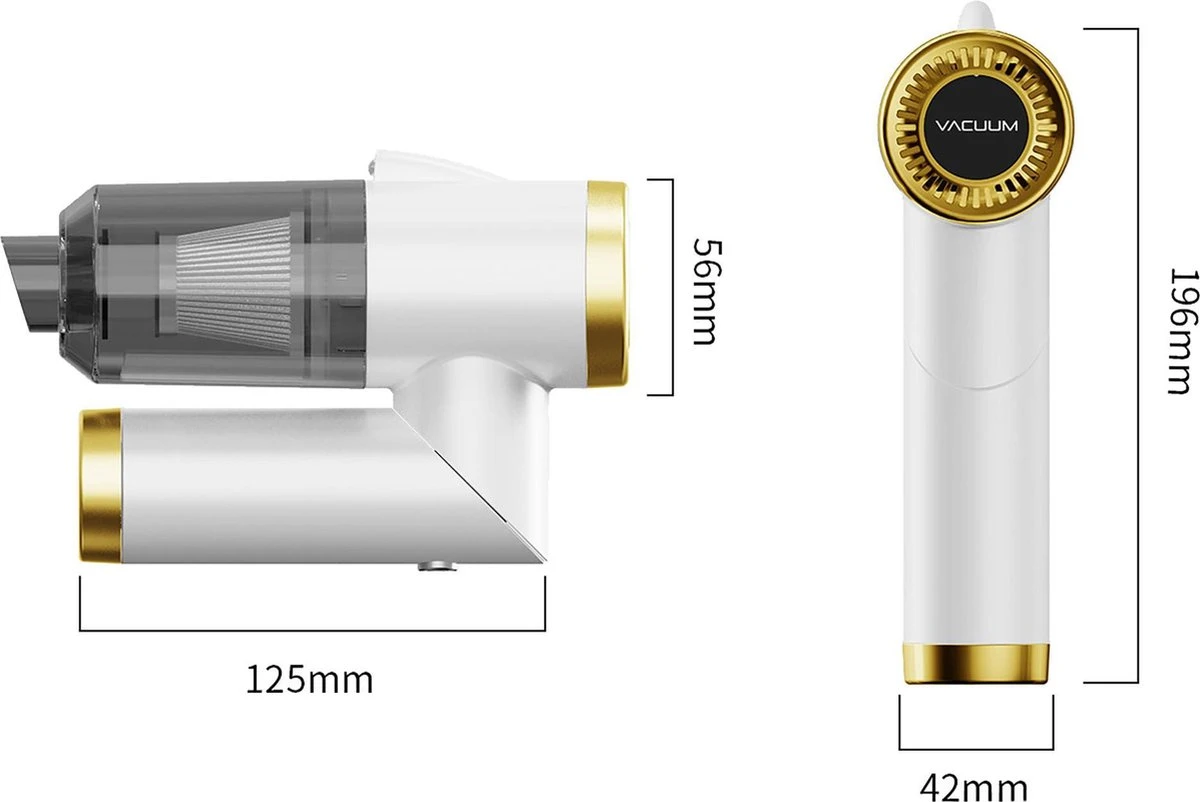 Dr. Wonder Handheld Thief Sans Fil - Aspirateur à Main Pliable - Solide Et Liquide - Rechargeable Par USB - Nettoyant Pour Poils D'animaux - Zwart 5 Dr. Wonder Handheld Thief Sans Fil - Aspirateur à Main Pliable - Solide Et Liquide - Rechargeable Par USB - Nettoyant Pour Poils D'animaux - Zwart – Image 3