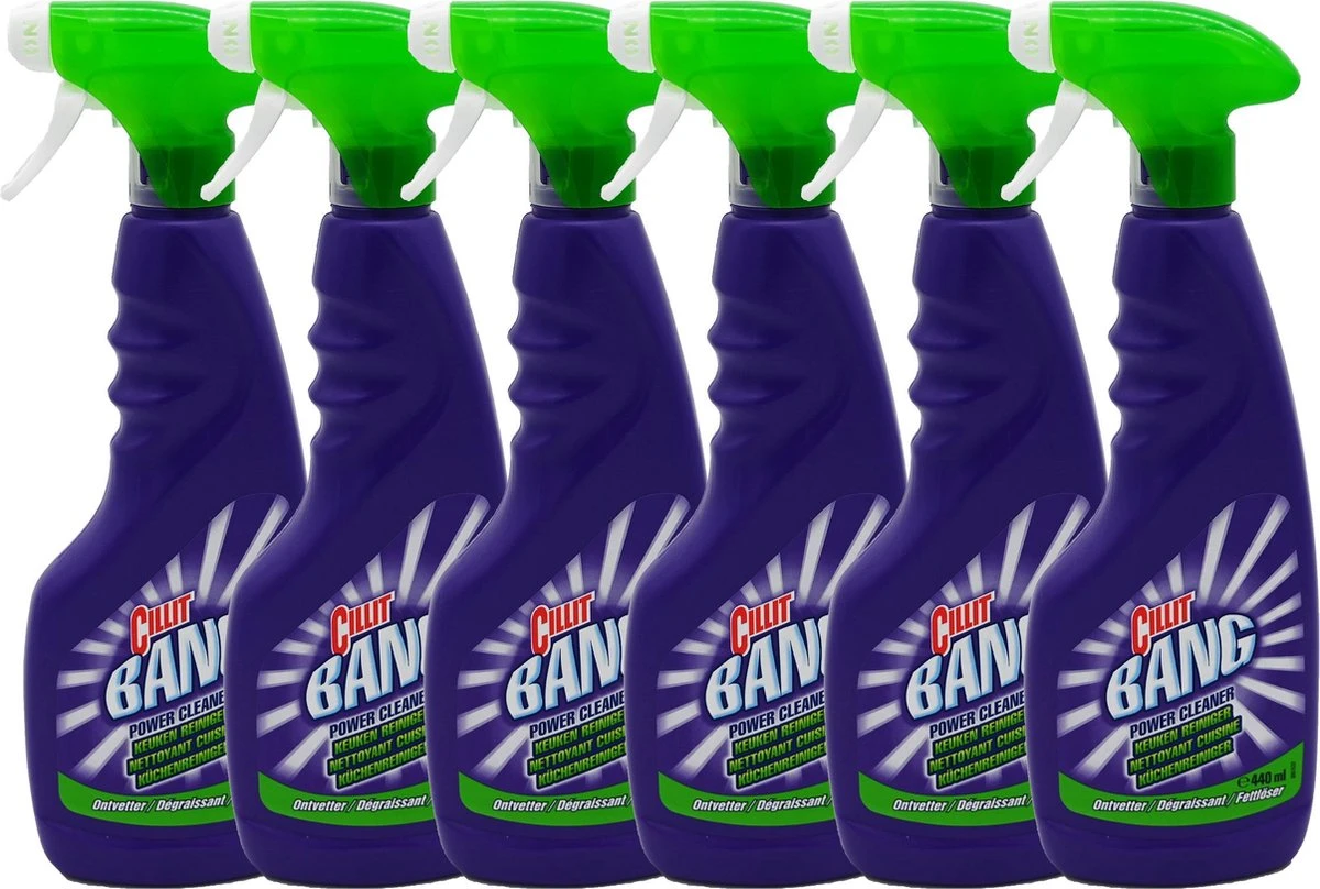 Cillit Bang Power Cleaner - Spray Nettoyant Cuisine - Nettoyant Cuisine - 6 Pièces - Paquet De Réduction 4 Cillit Bang Power Cleaner - Spray Nettoyant Cuisine - Nettoyant Cuisine - 6 Pièces - Paquet De Réduction – Image 2