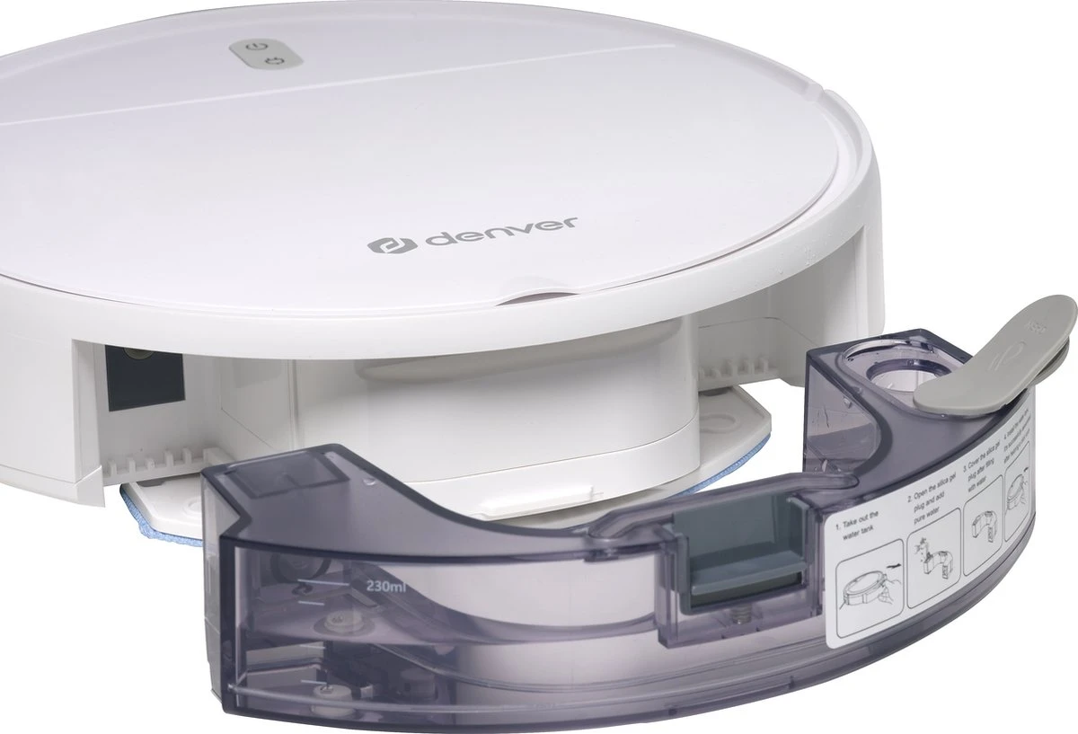 Aspirateur Robot Denver RVC110 Avec Fonction De Nettoyage - WiFi - Application TUYA - 1400PA - Robot De Nettoyage - Station De Recharge 4 Aspirateur Robot Denver RVC110 Avec Fonction De Nettoyage - WiFi - Application TUYA - 1400PA - Robot De Nettoyage - Station De Recharge – Image 2