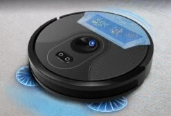 Symbaya - Robot Aspirateur - Robot Aspirateur Avec Station De Recharge - Robot Aspirateur Avec Fonction De Nettoyage - Robot Animaux Domestiques