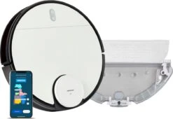 MEDION X40 SW - Aspirateur Robot - Navigation Intelligente Au Laser - Cartes De Plusieurs étages - Zones No Go & Go - APP - Blanc -Nettoyage Produits Boutique 1200x826