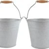 ESSCHERT DESIGN 2x Seaux/pots De Fleurs/pots De Plantes En Zinc 5 Litres - Décoration De Jardin - Seau à Fleurs/boîte à Fleurs/jardinière - Seau De Décoration -Nettoyage Produits Boutique 1200x830 3