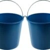 2x Seaux De Nettoyage / Seaux Ménagers Bleus 12 Litres 28 X 25 Cm - Seaux Agri - Seau En Plastique / Plastique / Seau à Mousse Avec Poignée / Poignée En Métal -Nettoyage Produits Boutique 1200x831 1